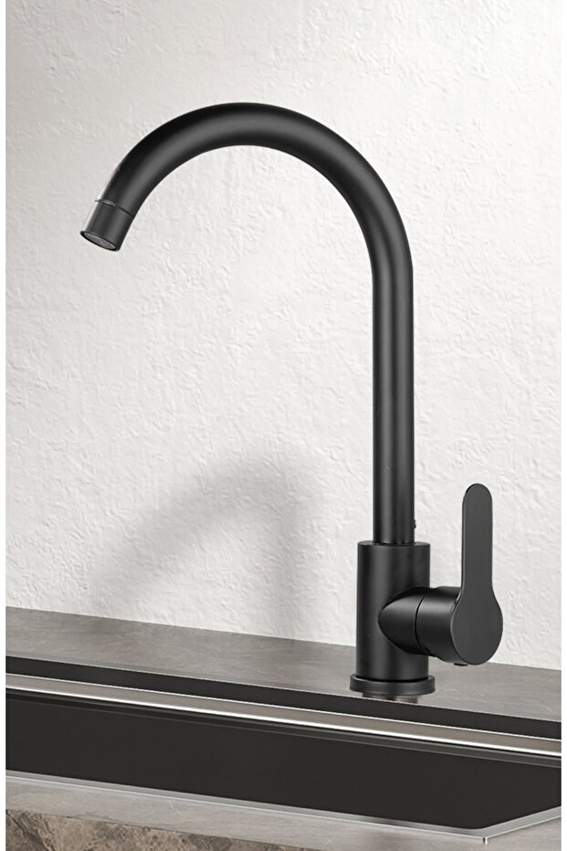 Fleko Mob-c402 Krom Sıyah Musluk - 1