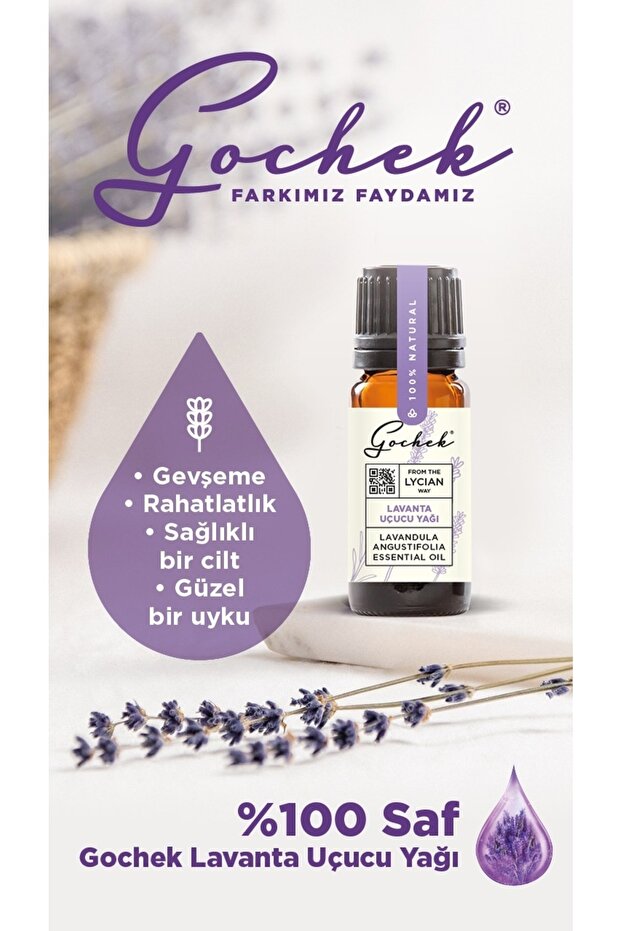 Lavender Essential Oil 10 ml - 100% Natural - Ecocert Organic Certified - From Our Own Gardens