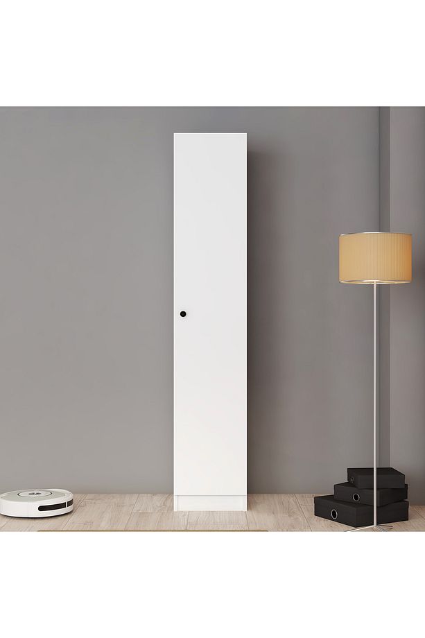 Zoe Tek Kapılı Elbise Dolabı Gardırop Çok Amaçlı Dolap - 3