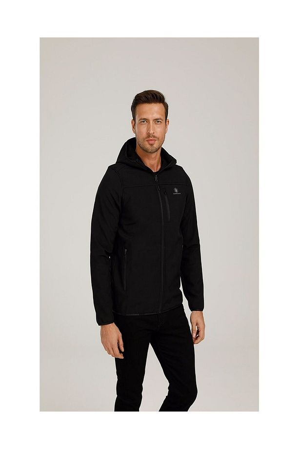 Erkek Kapüşonlu Softshell Mont Basıc - 1