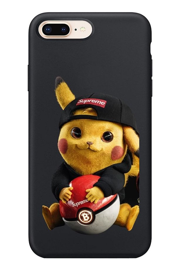 İphone 7 Plus Ve Iphone 8 Plus Modellere Uyumlu Pikachu Desenli Lansman Kılıf - 1
