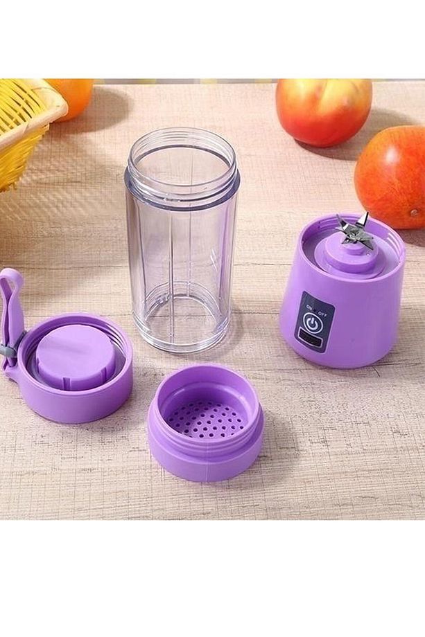 Taşınabilir El Blenderı Kişisel Mikser Usb Elektirikli Meyve Sıkacağı Mini Mikser Mutfak Robotu-mor - 9