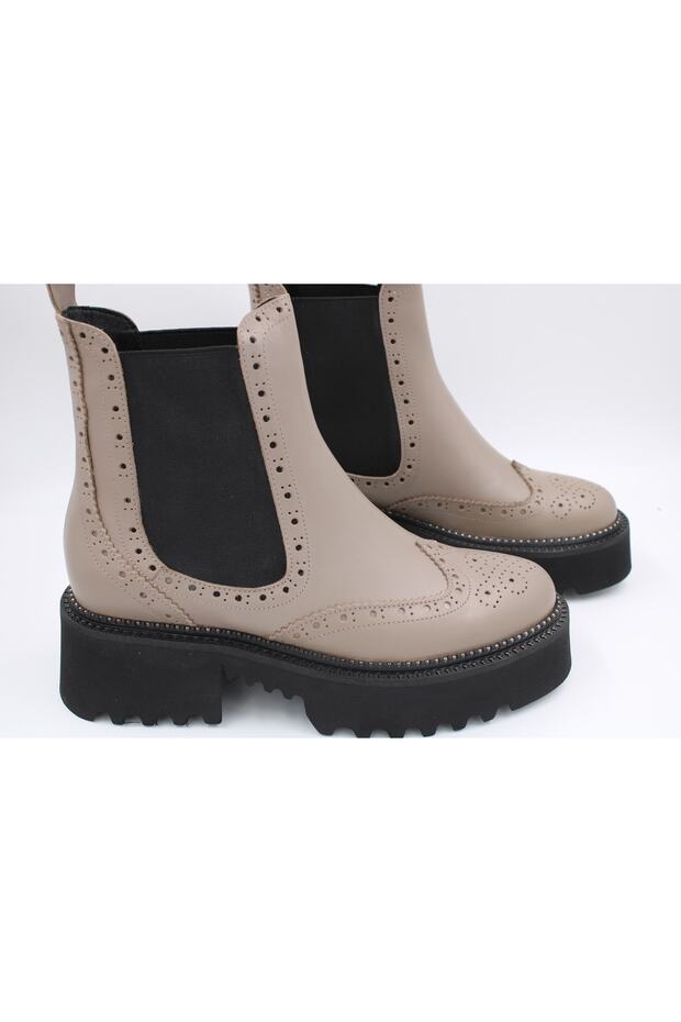 Visone Hakiki Deri Kadın Bot - 4