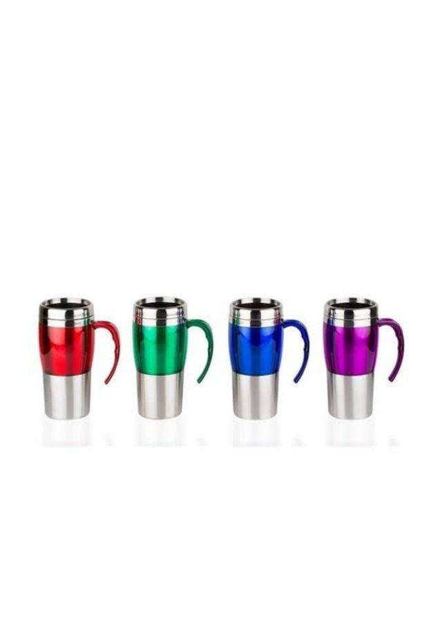 Penguin Colored Thermos Mug - 450 Ml - Purple