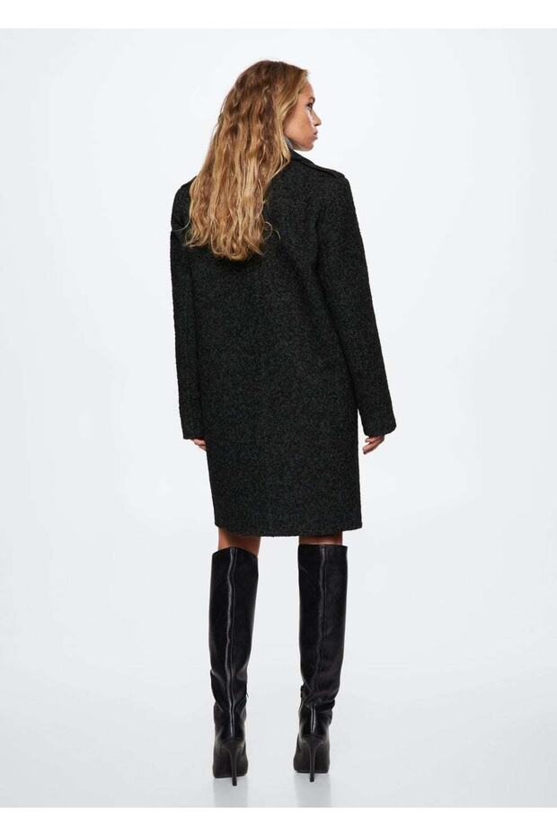 Klapalı Kruvaze Palto - 4