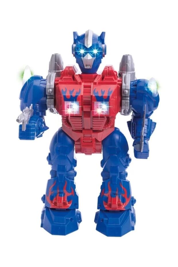 Hareketli Sesli ve Işıklı Füze Atan Robot - 1