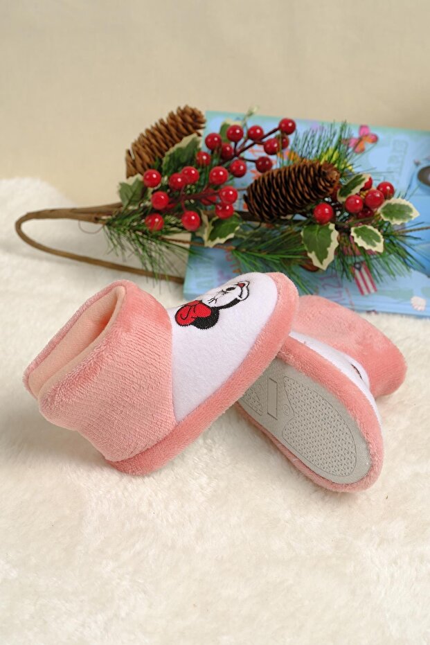 Bunny Kalın Taban Unisex Çocuk Ev Botu - 5
