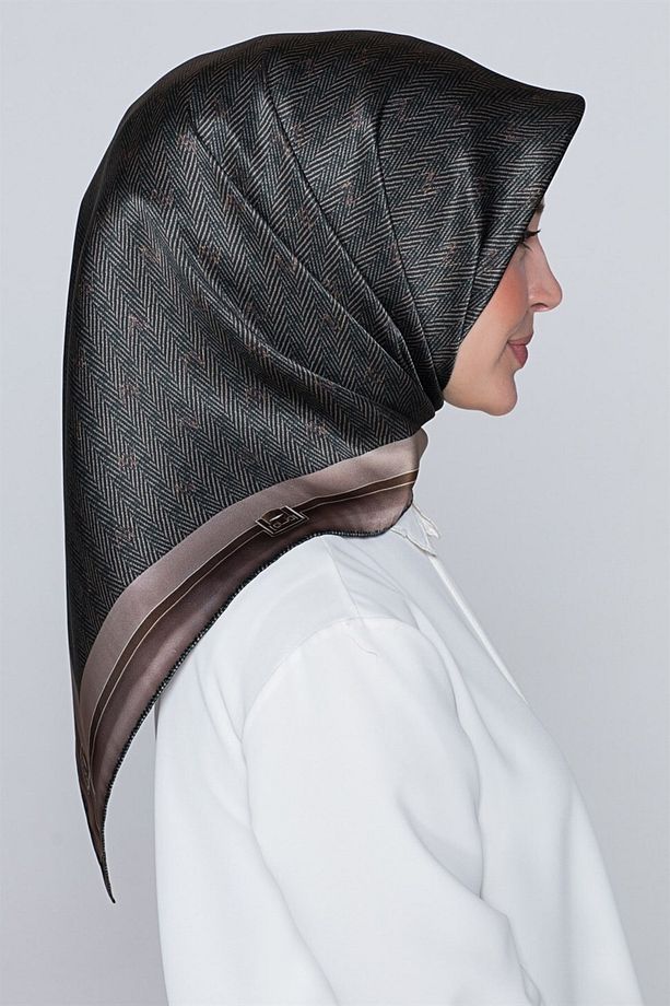 Kadın Ipek Eşarp 8015d (TWİLL) - 3