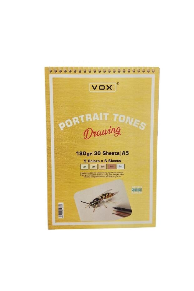 Art Sketchbook Portrait Tones A5 180gr 30 Yaprak Renkli - 1