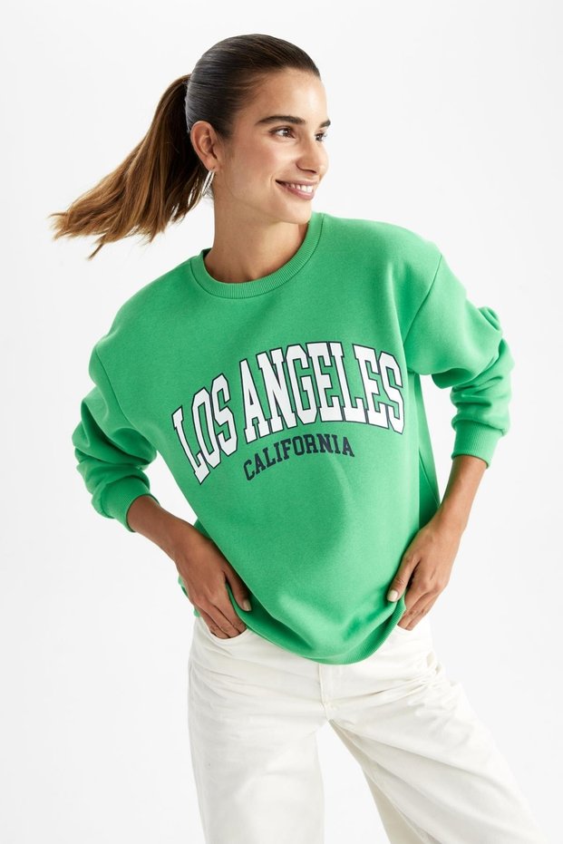 Mikina Regular Fit Crew Neck