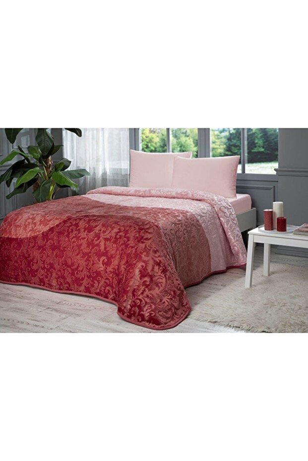 Silver Tek Kişilik Battaniye Pudra - 1