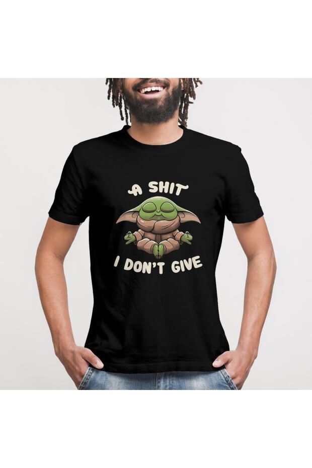 Baby Yoda A Shit I Dont Give Unisex Tişört - 3