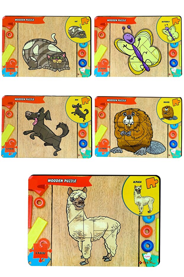 5-Piece Educational-teaching Geometric Block Children's Educational Toy Bultak Puzzle Puzzle Set 3