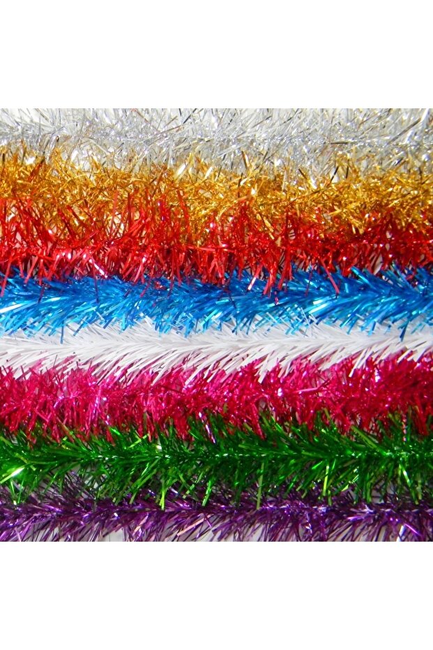 Mixed Color Christmas Garland Fine Glitter Ornament 3 Cm 25 Pcs