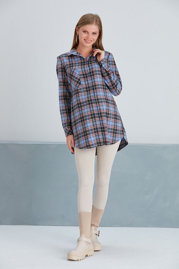 Hamile Tunik Ekose - 3