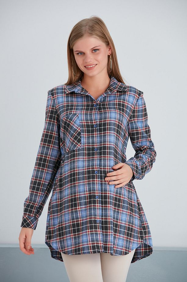 Hamile Tunik Ekose - 6