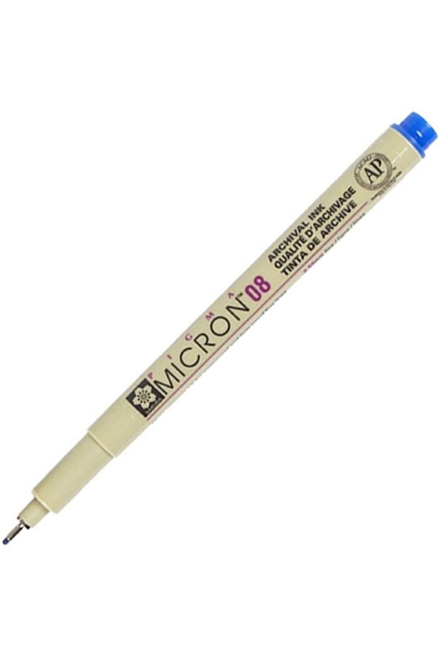 Pigma Micron Technical Drawing Pen 08 Blue 0,50mm