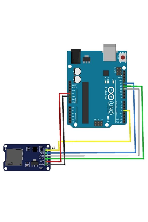 Arduino Micro Sd Kart Okuyucu Modül Spı Hafıza Kartı Okuyucu Micro Sd Kart Modül - 4