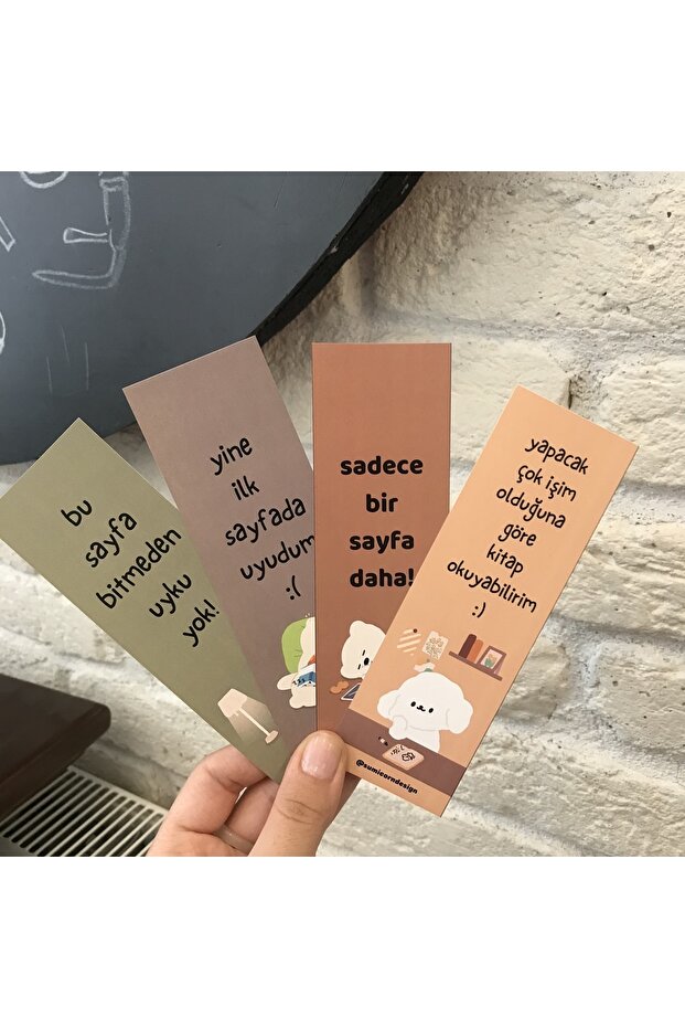 Cute Kawaii Bookmarks (Set of 4)