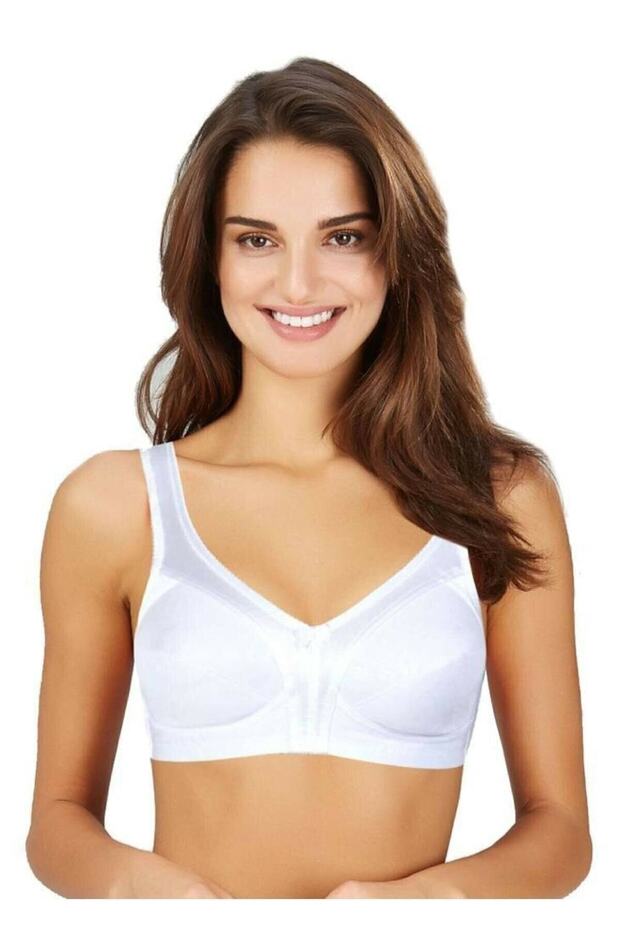 Women's White 1 Size Minimizing Bra