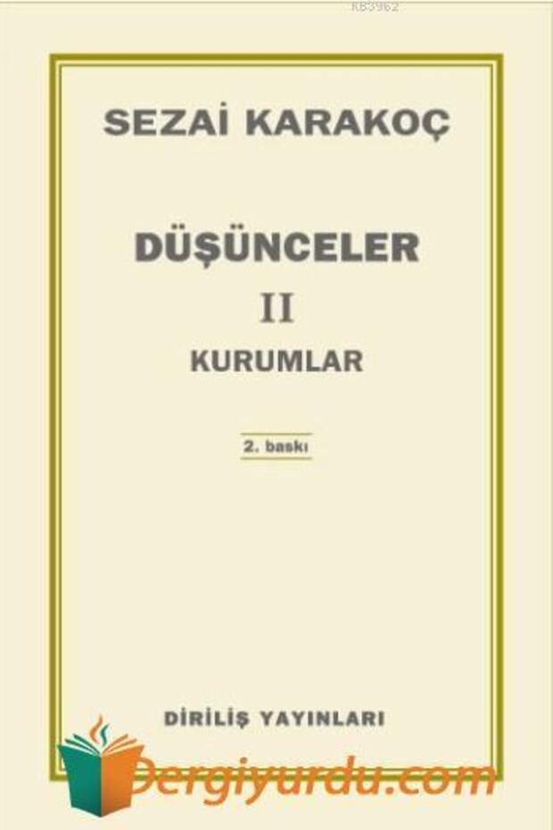 Düşünceler 2 Kurumlar