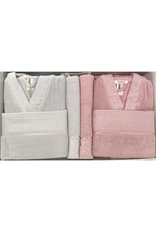 Ditsy 6 Parça Aile Bornoz Seti - 1