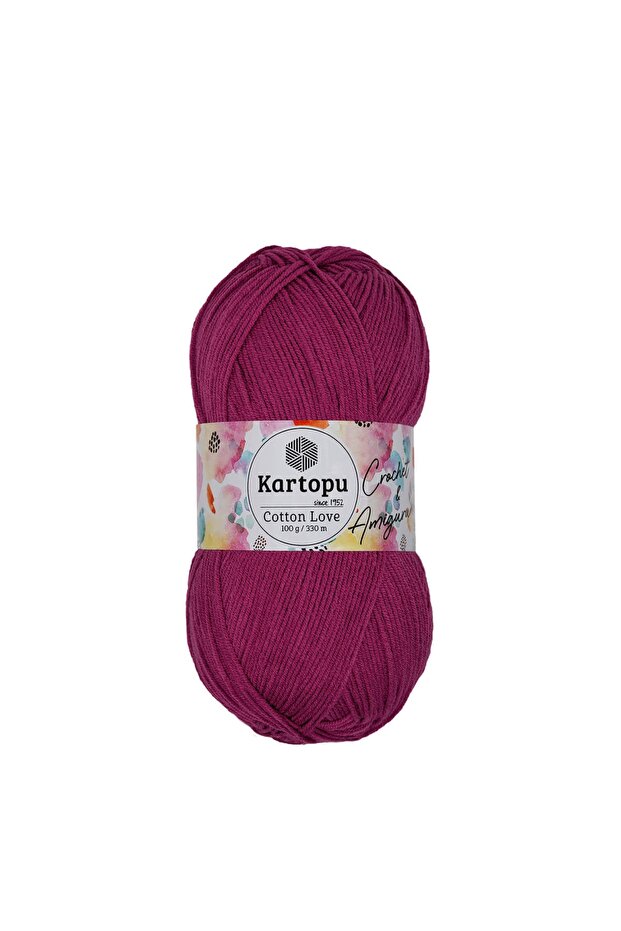 Cotton Love 49% Cotton Knitting Yarn K730 Fuchsia