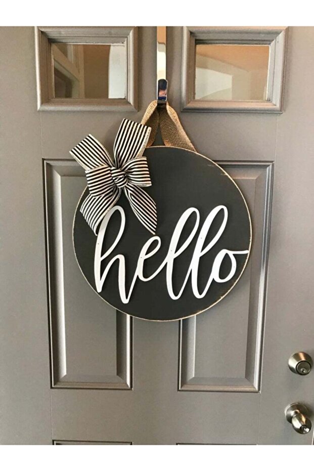 Kapı Süsü Hello Çelenk