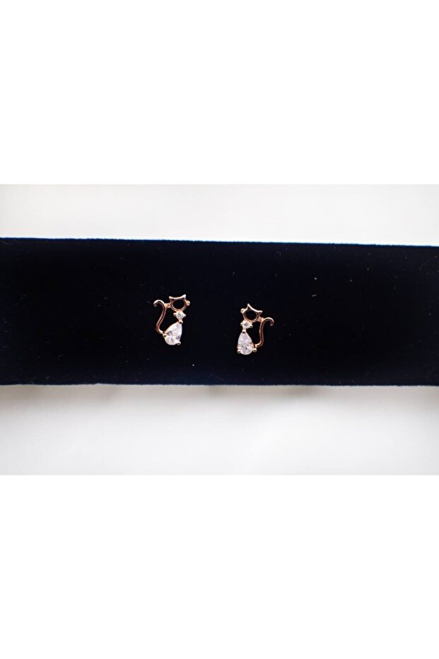 Minimal Kedi Küpe - 1