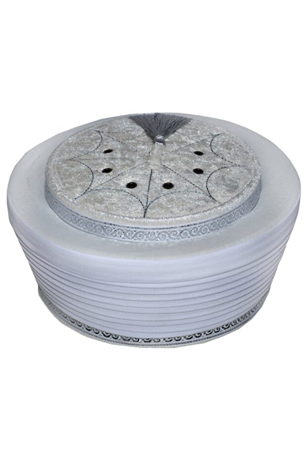 White Sarık, Luxurious Kaife Sarık, Luxurious Yumaşak Sarık, Skullcap, Fez, Robe, Mosque Supplies S077