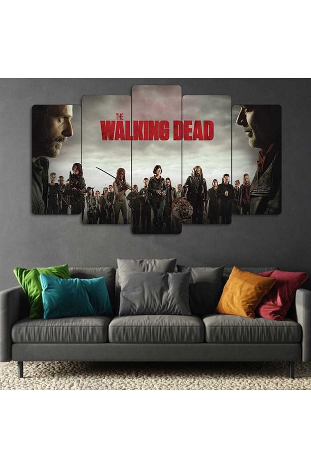 The Walking Dead - 5 Parçalı Tablo - 1