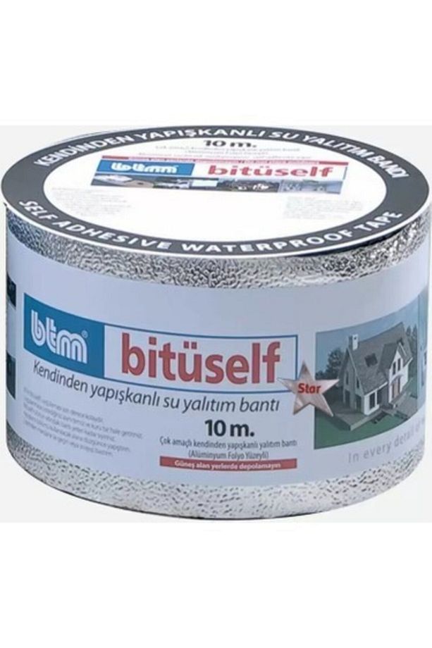 Bitüself Alüminyum Kaplı Oto Ses Ve Su Yalıtım Bantı 10cm X 10mt - 1