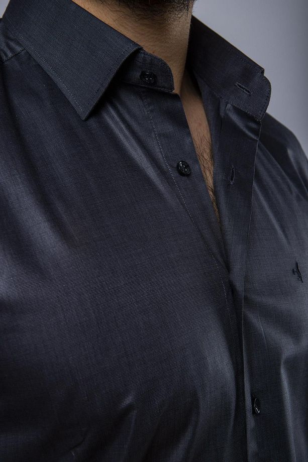 Slim Fit Uzun Kollu Erkek Gömlek 525-db02 - 4