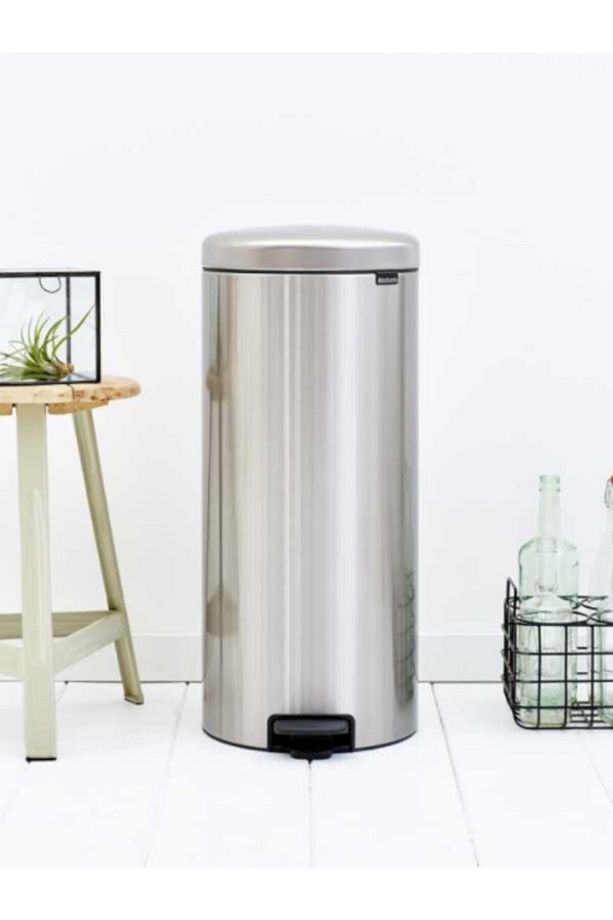 Newıcon Fpp Matt Steel Pedallı Çöp Kutusu 30l - 2