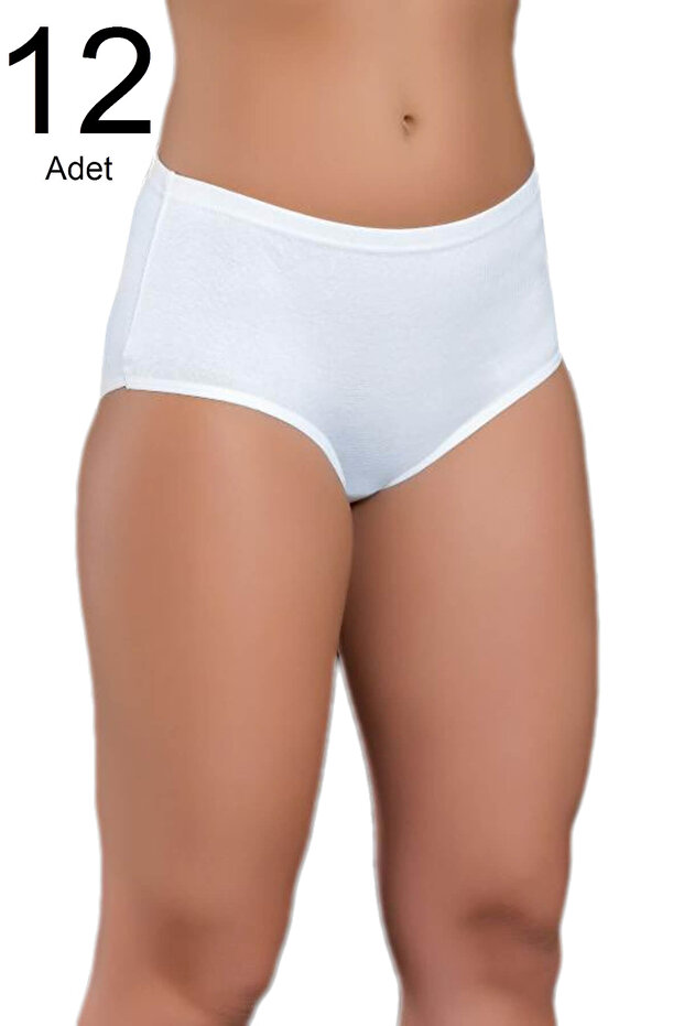 Pack of 12 Women's Ribbed Bato Panties