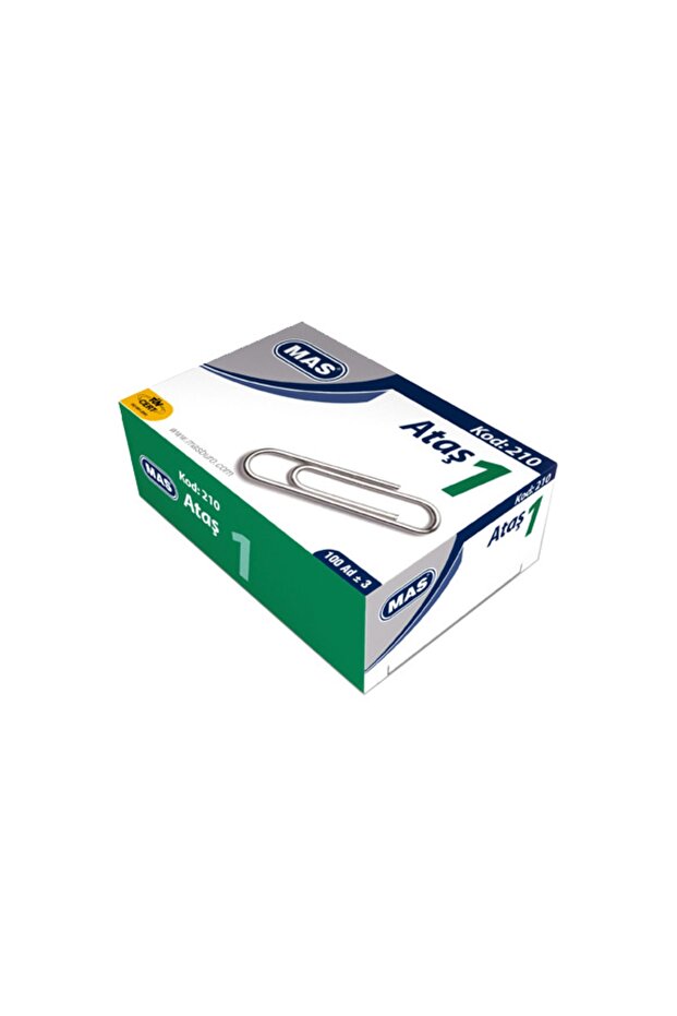 Paper Clip No:1 (Nickel Coated Paper Clip) 23mm Super Quality 100 Pcs (24 Packs)