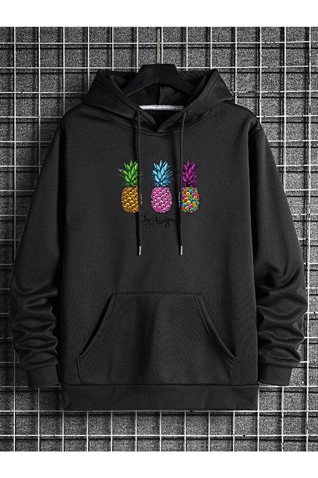 Pineapple Printed Oversize Sweatshirt