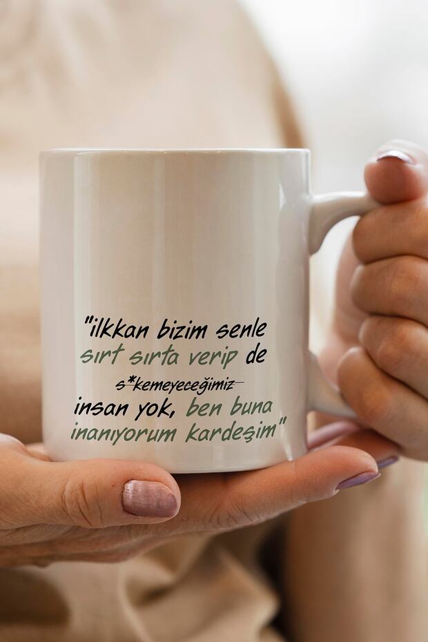 Gibi Sözlü Yazılı Kupa Bardak - Baskılı Kupa Bardak - Baskılı Fincan - Isimli Bardak - 1