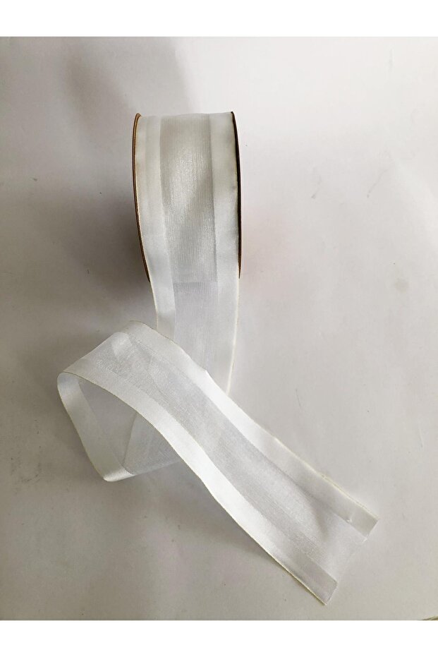 50mm Chiffon Satin Border Ribbon