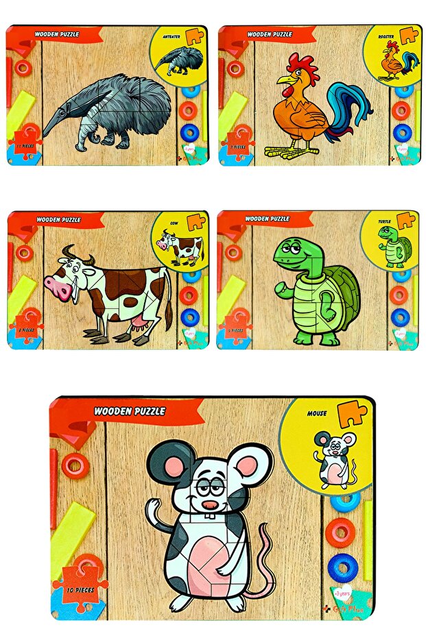 5-Piece Educational-teaching Geometric Block Children's Educational Toy Bultak Puzzle Jigsaw Set 2