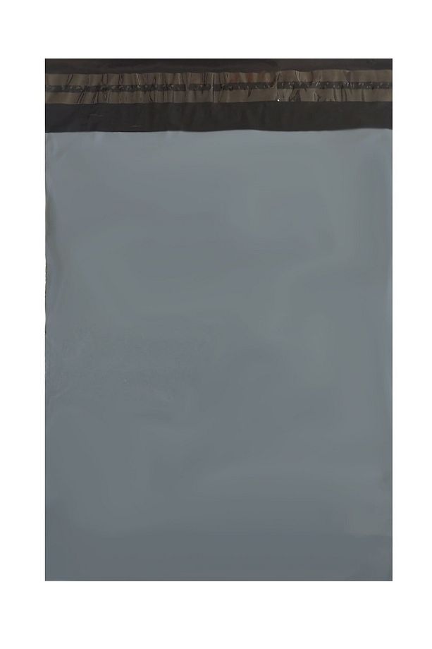 Baskısız Gri Cepli Kargo Poşeti - 30x38+5 - 1000 Adet - 3