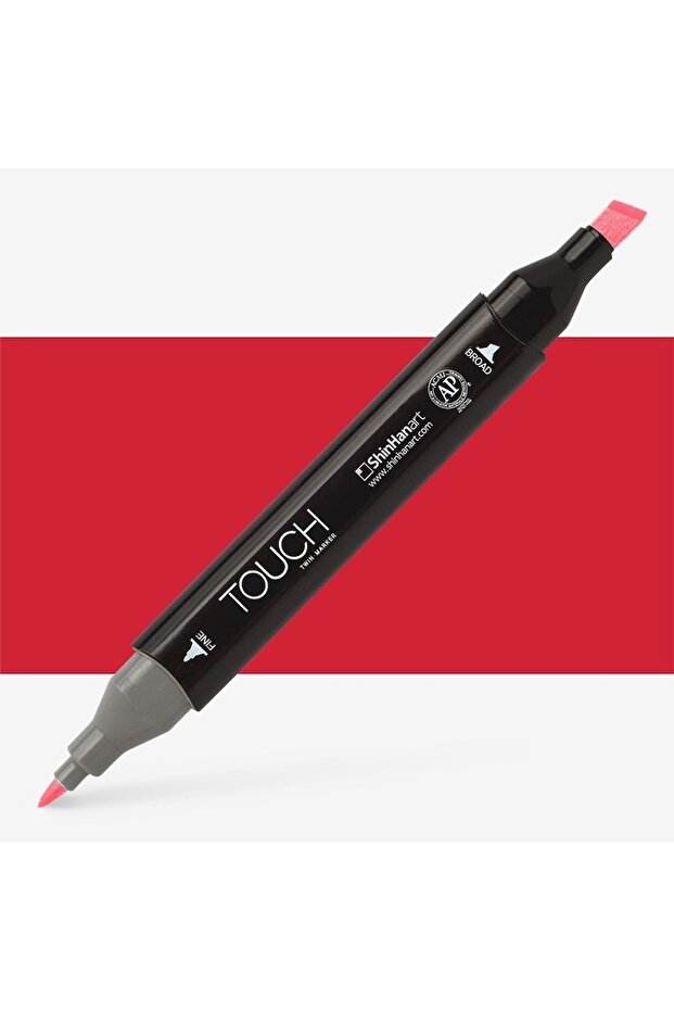 Touch Twin Marker Pen: Double Ended Marker Pen: Geranium: R15