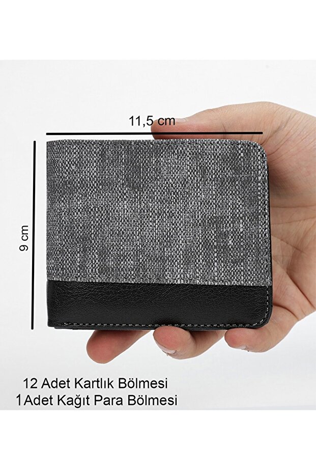 Ruby Erkek Gri Deri Cüzdan - 5