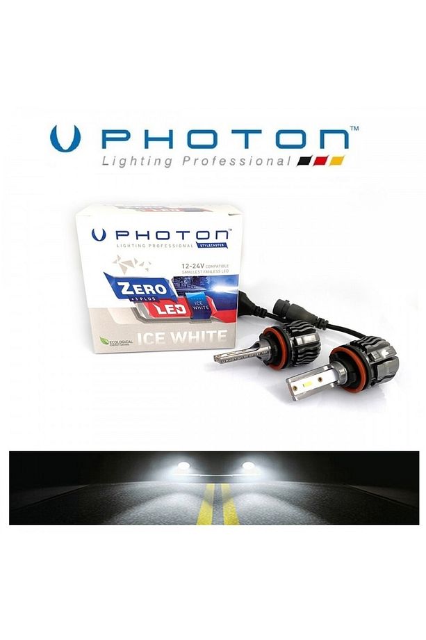 H11 Zero 3 Plus Fansız (12V-24V) Beyaz Led Xenon - 1