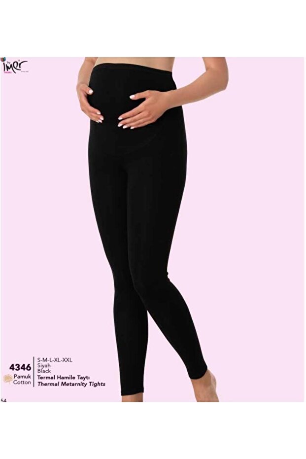 Termal Kışlık Yüksek Bel Hamile Taytı - 5