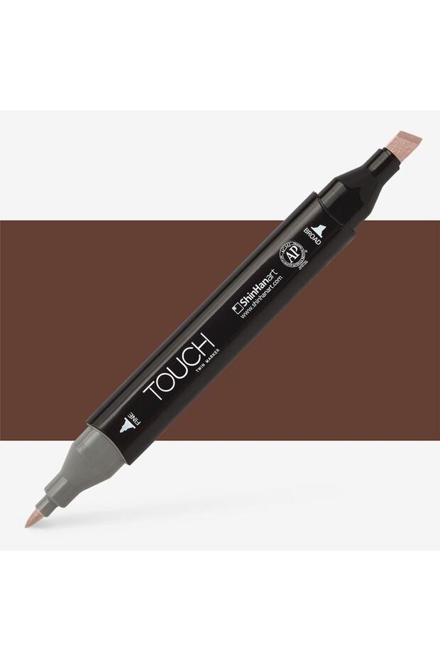 Touch Twin Marker Pen : Double Ended Marker Pen : Chocolate : Br92