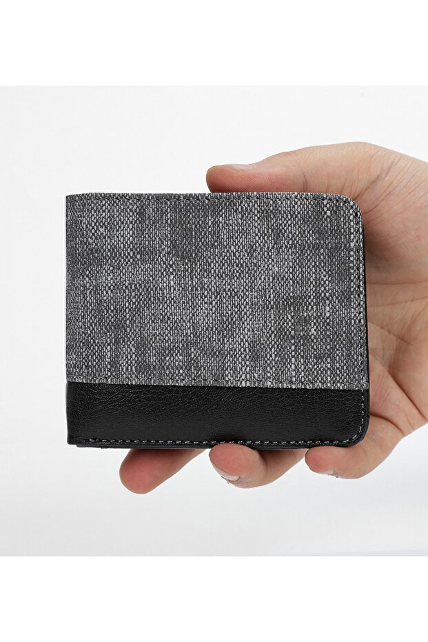 Ruby Erkek Gri Deri Cüzdan - 1