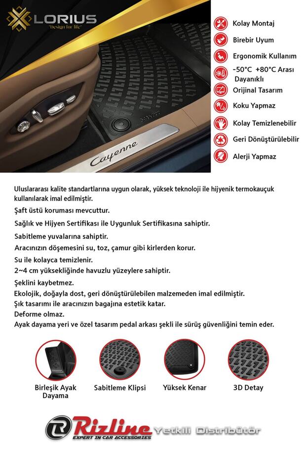 Kia Rio 2011-2017 3d Havuzlu Paspas - 3