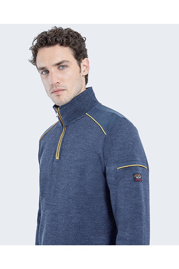 Men's Zıpped Pullover C.w. Wool - 3