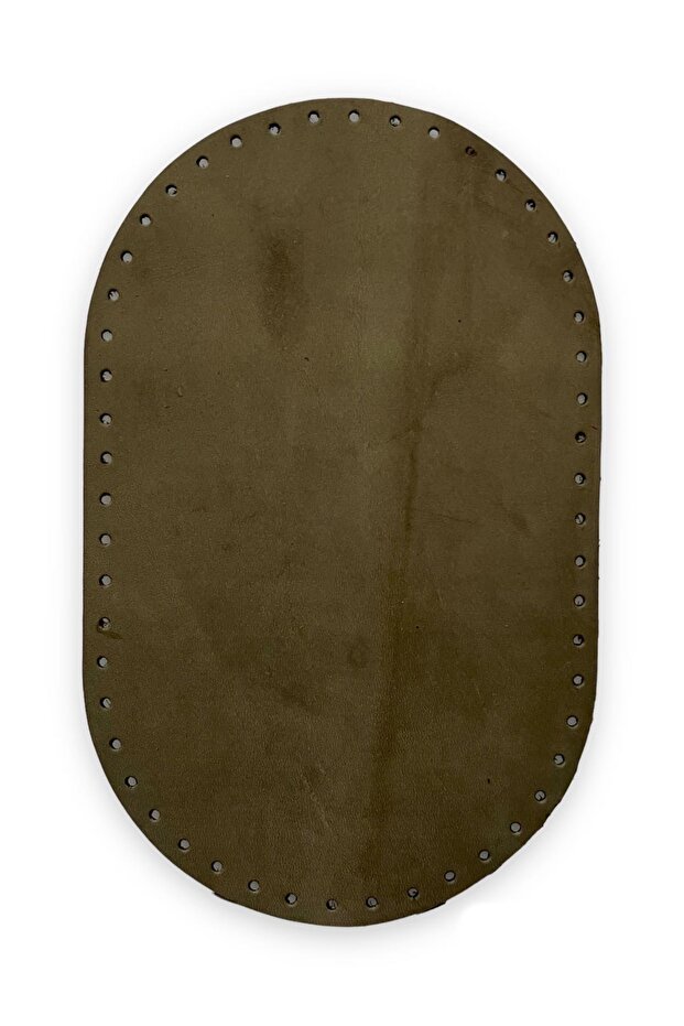 Genuine Leather Bag Base (20X12,5 CM) - Bag Accessory Khaki Color